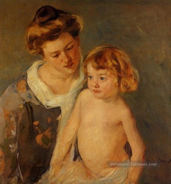  enfant galerie - Jules debout près de sa mère mères des enfants Mary Cassatt